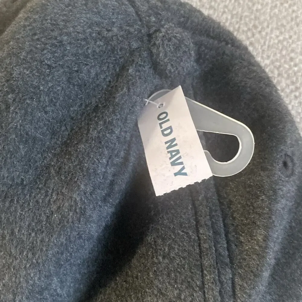 Old navy gray Micro Fleece Flat Brim boys hat